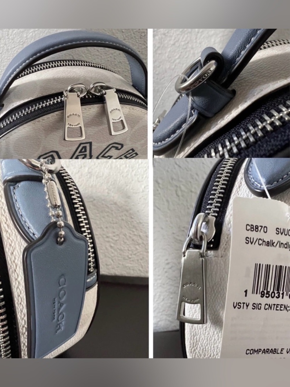 Coach Canteen Crossboddy Signature Canvas NWT - Picture 4 of 11